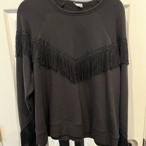 Juicy couture tasseled sweatshirt